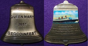 Queen Mary Ship&#39;s Bell 2017 Geocoinfest