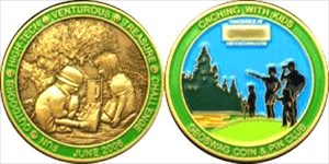 Unser Caching with Kids Geocoin