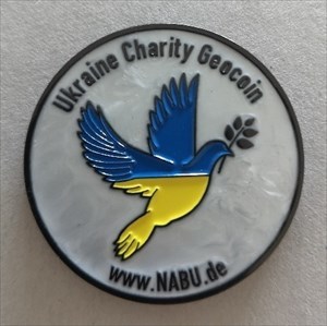 Ukraine Charity Geocoin des NABU front