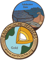 EarthCache Master Gold Geocoin
