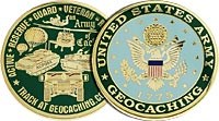 Military Service - Army geocoin - both sides.jpg