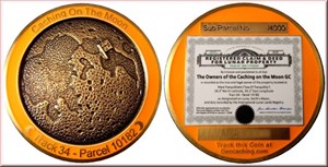 Caching On The Moon Geocoins