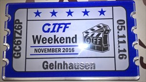 Geocaching International Film Festival Vorderseite