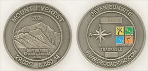 Seven Summits Geocoin - Mount Everest