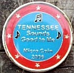 Tennessee Micro Geocoin 2006 front