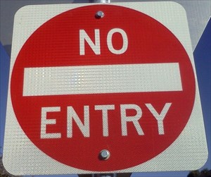The No Entry sign