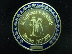 Our Wedding Day Coin - FRONT