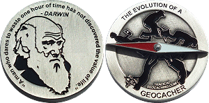 Geocaching Evolution Geocoin