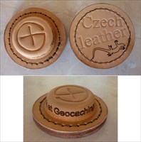 Czech Leather Geocoin