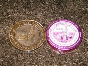 Back of actual coin and the proxy