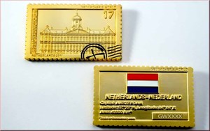 Geocacher&#39;s World Netherlands satin gold 1v100