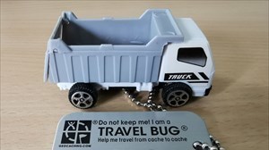 Travel Bug Camion benne blanc (L)