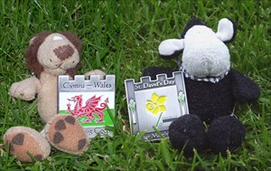 Sheep and Lion´s Wales Geocoin