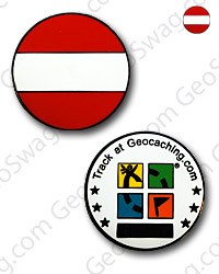 Elly&#39;s Austrian Flag Micro Geocoin