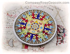 Compass Rose 2008 Geocoin
