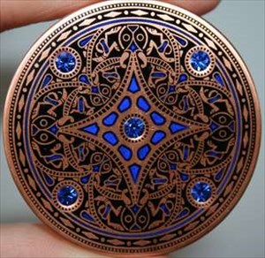 Celtic Circles of Life Blue Gems Vorderseite