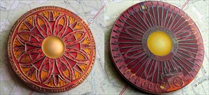 Lotus Compass Set geocoin