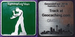 &quot;GC Minis&quot; by GEOCOINS.org - Hammering Man