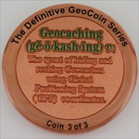 The Definitive Geocoin Series #3 Geocaching Copper