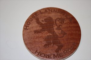 wooden House Lannister disc