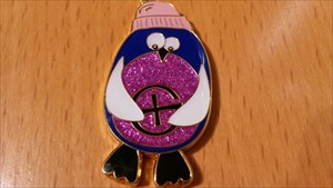 GeoPenguin Geocoin - Pinky Edition front