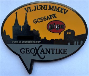 LordT&#39;s GeoXantike 2015 GIGA Geocoin - Back
