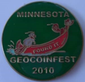 Minnesota Geocoinfest 2010 Micro gold 1v30