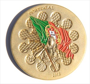Orion&#39;s Portugal 2012 Geocoin front