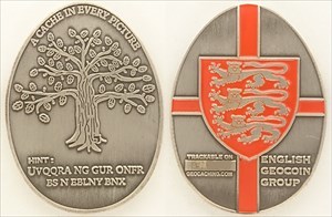 England Geocoin - Silver