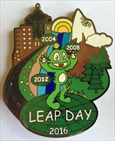 LordT&#39;s Leap Day 2016 GE Geocoin - Front