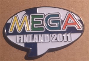 MEGA Finland 2011 Geocoin front