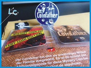 The Coinfather Geocoin - MYSTERY BLUE
