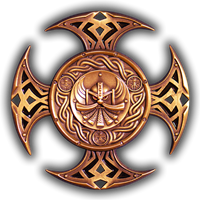 luzzi1971&#39;s Celtic Cross I Geocoin Bronze
