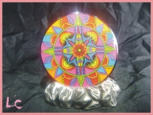 Natures Compass Geocoin LE 25 *DAY GLO*
