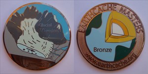 Bloeterlis Earthcache Master Bronze Geocoin