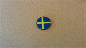 Swedish flag geocoin