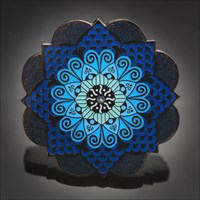 Dark Blue Mehndi Mandala 2015