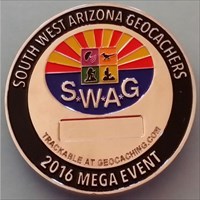 2016 S*W*A*G Mega Event geocoin front