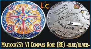 Matlock75&#39;s V1 Compass Rose *RE* -nickel-blue-