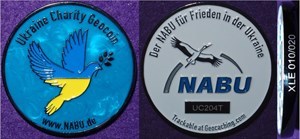 Ukraine Charity Geocoin des NABU (XLE10/20)