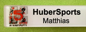 HuberSports Event-Namenschild