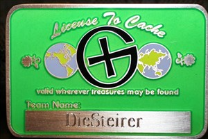 Geocacher&#39;s License Front