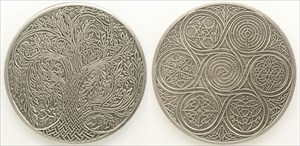 Celtic Tree of Life Geocoin - Antique Silver (XLE5