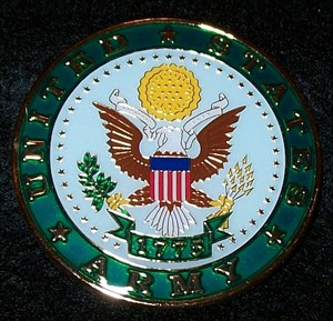 2012 United States Army Geocoin - front
