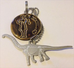 Brachiosaurus Tag with Bon Accord Key Chain.