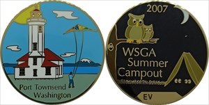 WSGA Summer Campout 2007 Geocoin - Gold