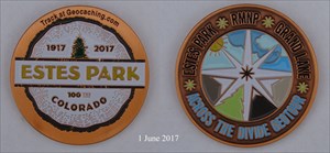 halllilley&#39;s 2017 Across the Divide GeoTour Coin