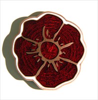 Orion&#39;s Remembrance Day Poppy Geocoin - AC (front)