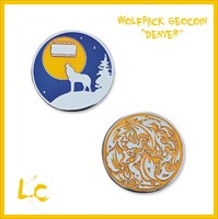 Wolfpack Geocoin - Denver