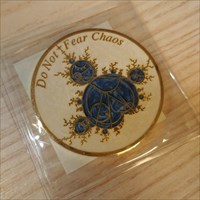 Time Lord Chaos Geocoin front